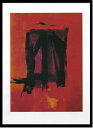 絵画・抽象画 (Silkscreen)(フランツ・ヨゼフ・クライン レッド ペインティング,1961)/額入 額装込 風景画 絵画・壁掛けアートは、リビングや玄...