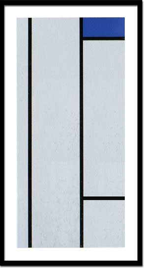 衦ݲ Piet Mondrian Composition(blanc/bleu)Silkscreen)(ԥȡɥꥢ ...