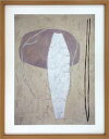 【スーパーSALE10%OFF】抽象画 北欧 スカンジナビアアート 無題(2003)/額入り 額装込 風景画 絵画 アート リビング 玄関 トイレ インテリア ...