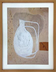 【スーパーSALE10%OFF】抽象画 北欧 スカンジナビアアート 無題(2003)/額入り 額装込 風景画 絵画 アート リビング 玄関 トイレ インテリア ...