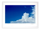 最大100%ポイントバック!限定抽選 版画 絵画 深い夏、入道雲と青空/アートフォト インテリア 額入り 額装込 風景画 油絵 ポスター アート アートパネル ...