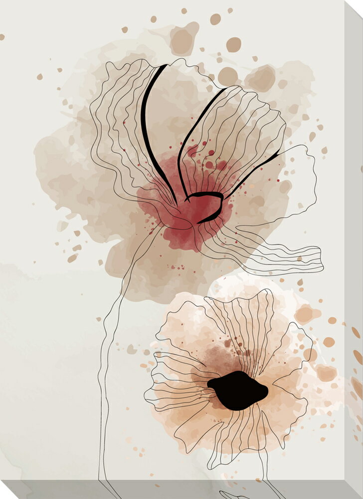 【スーパーSALE10%OFF】絵画 ミニアートパネル 花 2 壁飾り 抽象画 プレゼント 飾る アート M おしゃれ 壁掛け 絵