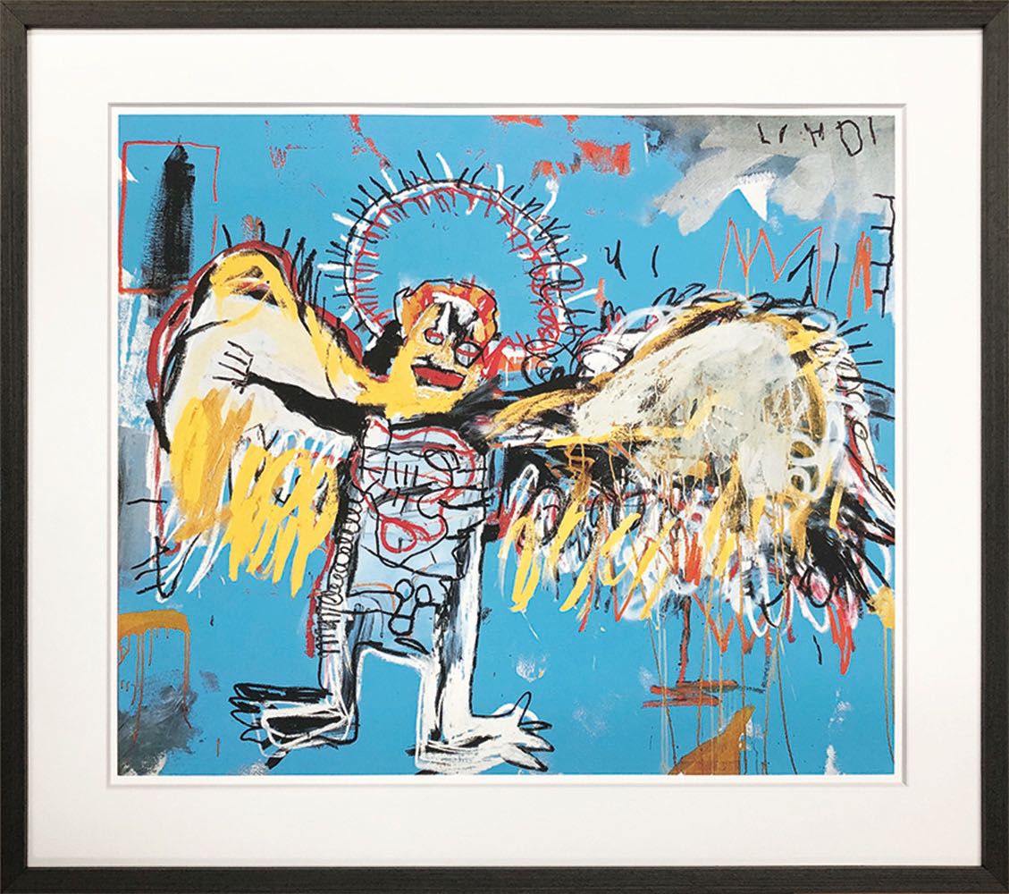 絵画 名画 Jean-Michei Basquiat ジャン-ミシェル・バスキア 堕天使1981 インテリア 玄関 プレゼント 飾る 3L おしゃれ 壁掛け 絵
