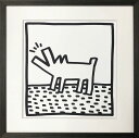 絵画 名画 キースヘリング Untitled, (barking dog) (無題(バーキング・ドッグ)) インテリア 玄関 プレゼント 飾る L おしゃれ 壁掛け 絵