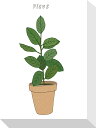 最大100%ポイントバック!限定抽選 絵画 ホームプランツ 家庭用植物 ミニ パネル フィカス プレゼント 飾る アート おしゃれ 壁掛け 絵