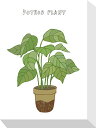 最大100%ポイントバック!限定抽選 絵画 ホームプランツ 家庭用植物 ミニ パネル ポトス・プラント プレゼント 飾る アート おしゃれ 壁掛け 絵