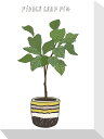 最大100%ポイントバック!限定抽選 絵画 ホームプランツ 家庭用植物 ミニ パネル 無花果 プレゼント 飾る アート おしゃれ 壁掛け 絵