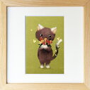 最大100%ポイントバック!限定抽選 絵画 菜生(nao) 200シリーズ 猫 春とねこ プレゼント 飾る アート おしゃれ 壁掛け 絵