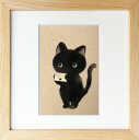 最大100%ポイントバック!限定抽選 絵画 菜生(nao) 200シリーズ 猫 お手紙書いた プレゼント 飾る アート おしゃれ 壁掛け 絵