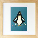 最大100%ポイントバック!限定抽選 絵画 菜生(nao) 200シリーズ ペンギン ポケット プレゼント 飾る アート おしゃれ 壁掛け 絵