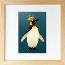 最大100%ポイントバック!限定抽選 絵画 菜生(nao) 200シリーズ ペンギン 王様ペンギン プレゼント 飾る アート おしゃれ 壁掛け 絵