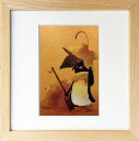 最大100%ポイントバック!限定抽選 絵画 菜生(nao) 200シリーズ ペンギン 落ち葉かき プレゼント 飾る アート おしゃれ 壁掛け 絵