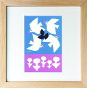 最大100%ポイントバック!限定抽選 絵画 ユウヤ 200シリーズ 円形に飛ぶ鳥 プレゼント 飾る アート おしゃれ 壁掛け 絵