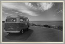 アートフレーム モノトーン フォトグラフィー フォルクス ワーゲン (B&W PHOTOGRAPHY VW Type 2)/額入り 絵画 アート リビング 玄関...