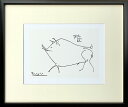 アートフレーム Pablo Picasso/パブロ・ピカソ Le petit cochon(Silkscreen) /額入り 額装込 絵画 アート リビング 玄...