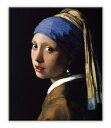 名画キャンバスアート ヨハネス・フェルメール 真珠の耳飾りの少女 （Johannes Vermeer）/額入り 額装込 風景画 絵画 アート リビング 玄関 トイレ インテリア かわいい 壁飾り 癒やし プレゼント ギフト アートパネル ポスター アートフレーム Sサイズ おしゃれ 壁掛け 絵