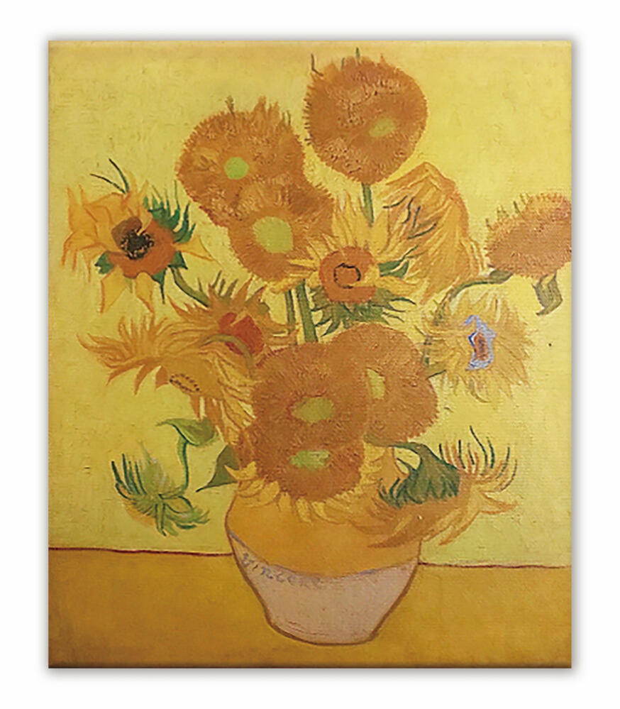 名画キャンバスアート フィンセント・ファン・ゴッホ ひまわり (Vincent van Gogh)/額入り 額装込 風景画 絵画 アート リビング 玄関 トイレ...