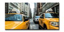キャンバスアート アーバンスタイルM ニューヨーク イエローキャブ(URBAN STYLE M New York/Yellow Cab)/額入り 絵画 アート ...