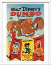 Disneyポスター ビンテージ ディズニー シリーズ Dumbo ダンボ/インテリア 壁掛け 額入り 額装込 風景画 油絵 ポスター アート アートパネル リビング 玄関 プレゼント モダン アートフレーム おしゃれ 飾る Lサイズ