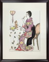 絵画 竹久 夢二 青い酒/インテリア 額入り 額装込 風景画 油絵 ポスター アート アートパネル リビング 玄関 プレゼント モダン アートフレーム 飾る Lサイズ おしゃれ 壁掛け 絵