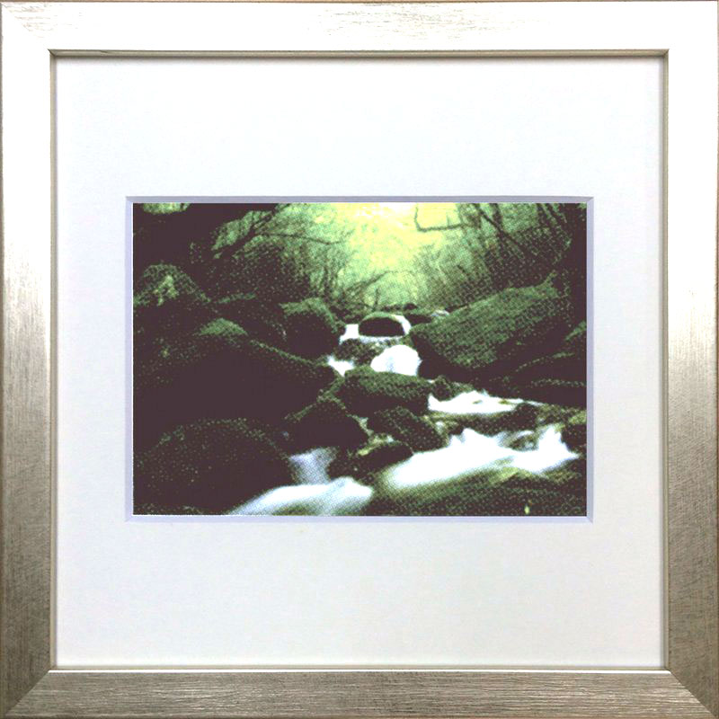 【スーパーSALE10%OFF】アートフレーム ゆうパケット パワースポットアート 屋久島(原生林)/インテリア 額入り 額装込 風景画 油絵 ポスター アート...