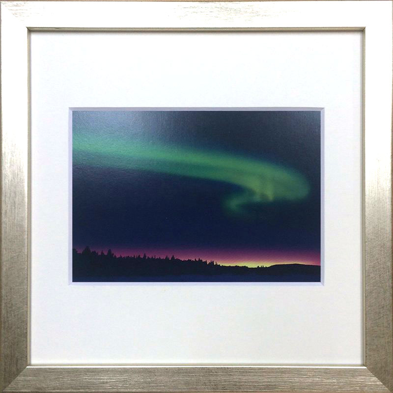 【スーパーSALE10%OFF】アートフレーム ゆうパケット パワースポットアート オーロラ/インテリア 額入り 額装込 風景画 油絵 ポスター アート アート...