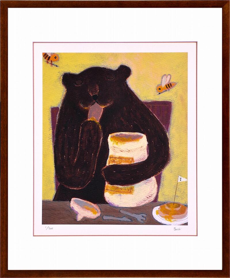 【スーパーSALE10%OFF】絵画 まつもととしこ はちみつ/インテリア 額入り 額装込 風景画 油絵 ポスター アート アートパネル リビング 玄関 プレゼ...