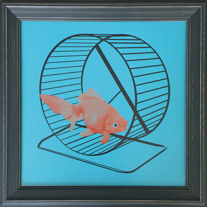 【スーパーSALE10%OFF】アートフレーム Jason Laurits Goldfish/インテリア 額入り 額装込 風景画 油絵 ポスター アート アート...