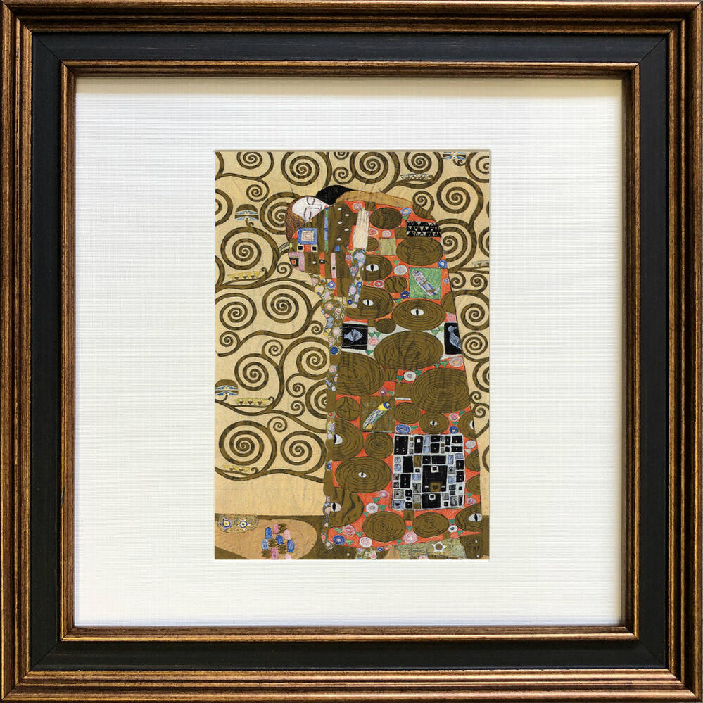 【スーパーSALE10%OFF】名画アートフレーム ゆうパケット クリムト 抱擁(Klimt )/額入り 絵画 アート リビング 玄関 トイレ インテリア かわ...