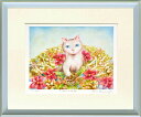 最大100%ポイントバック!限定抽選 絵画 とみながまい きらめきの祝福/額入り 絵画 アート リビング 玄関 トイレ インテリア かわいい 壁飾り 癒やし プ...