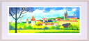 最大100%ポイントバック!限定抽選 絵画 はり たつお フリッツラーの見張り塔(L)/額入り 絵画 アート リビング 玄関 トイレ インテリア かわいい 壁飾...
