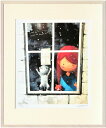 最大100%ポイントバック!限定抽選 絵画 はり たつお 雪ふる日 いっしょだね〜君といっしょシリーズ〜/額入り 絵画 アート リビング 玄関 トイレ インテリ...