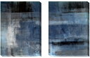 キャンバスパネル アートパネル アクリル絵の具と油絵の具の背景 抽象画(2枚セット)/インテリア 壁掛け 額入り 額装込 風景画 油絵 ポスター アート アート...