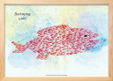 アートフレーム レオ・レオニ スイミー ジャイアントフィッシュ Leo Lionni Swimmy-Giant Fish /額入り 絵画 アート リビング 玄関 トイレ インテリア かわいい 壁飾り 癒やし プレゼント ギフ…