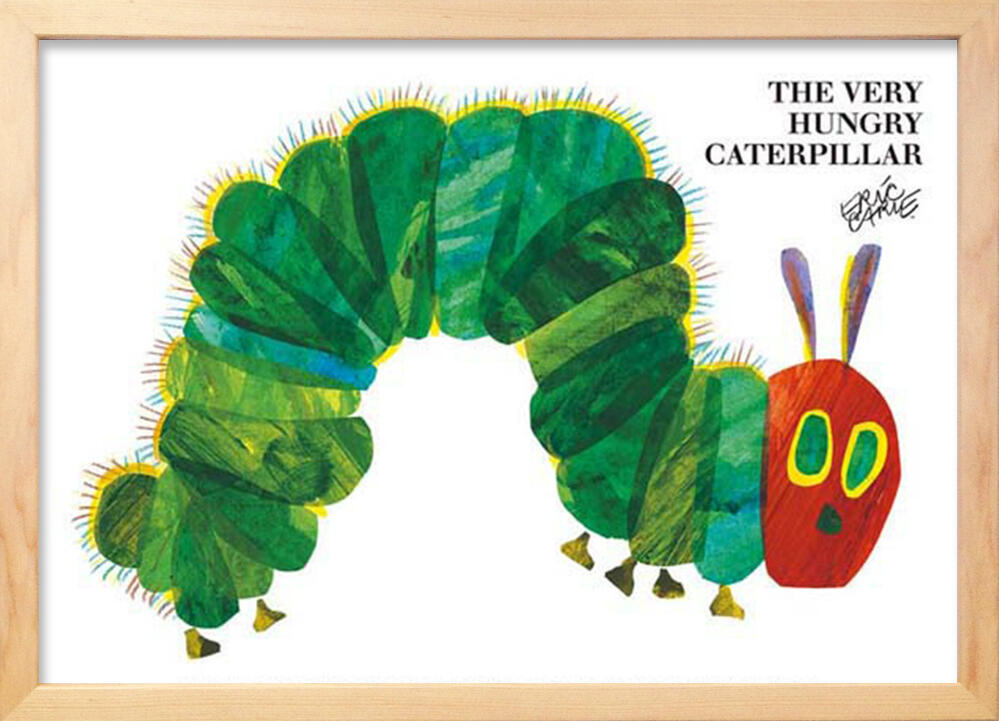 絵画 はらぺこあおむし(The Very Hungery Caterpillar) エリック・カール(Eric Carle)/額入り 絵画 アート リビング 玄...