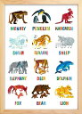 最大100%ポイントバック!限定抽選 絵画 動物の親子(Mother and Child) エリック・カール(Eric Carle)/額入り 絵画 アート リビ...