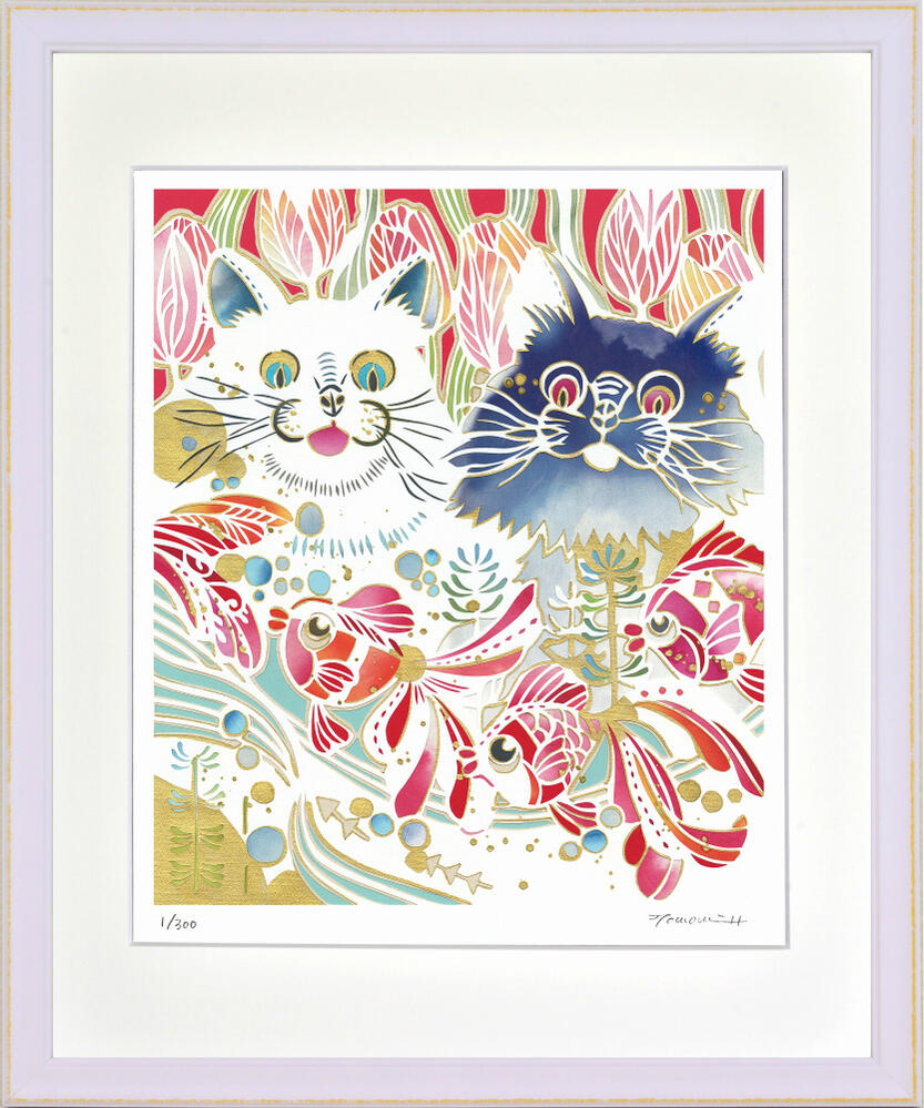 【スーパーSALE10%OFF】絵画 見つけちゃった。 平石智美/額入り 絵画 アート リビング 玄関 トイレ インテリア かわいい 壁飾り 癒やし プレゼント...