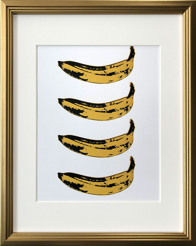 【スーパーSALE10%OFF】絵画 アンディ・ウォーホル Banana 1966 x4 インテリア バナナ リビング 玄関 廊下 部屋 壁に飾る 壁飾り ギフ...