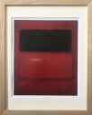 絵画 マーク・ロスコ Black over Reds 抽象画 額付き アート インテリア ギフト リビング 玄関 廊下 寝室 壁飾り プレゼント 部屋に飾る ア...