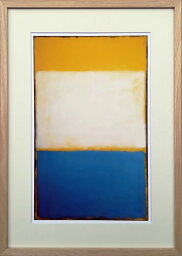 絵画 マーク・ロスコ Yellow, White, Blue Over Yellow on Gray, 1954 抽象画 インテリア 壁飾り ギフト プレゼント アートフレーム 額付き 部屋に飾る アート リビング 玄関 廊下 寝室 オフィス モデルルーム 会議室 応接室 店舗 LLサイズ おしゃれ 壁掛け 絵