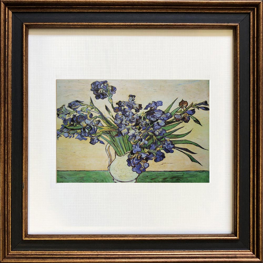 【スーパーSALE10%OFF】絵画 フィンセント・ファン・ゴッホ Square Frame アイリス ゆうパケット 壁飾り 額付 名画 インテリア リビング ...