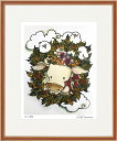 最大100%ポイントバック!限定抽選 絵画 KANNA mow(四ツ) かわいい インテリア アート プレゼント 動物 ギフト 額入り 癒し 和む 部屋に飾る絵...