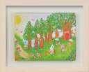 最大100%ポイントバック!限定抽選 絵画 どうなつみ 夏の森(8x10) かわいい 動物 インテリア ギフト 額入り アート 癒し 和む プレゼント 部屋に飾...