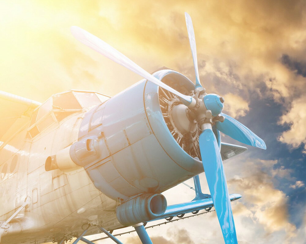 【スーパーSALE10%OFF】絵画 プチキャンバスアート 夕焼けと飛行機 500x400mm アートパネル インテリア リビング 玄関 廊下 部屋 壁飾り ギ...