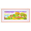 最大100%ポイントバック!限定抽選 絵画 ハンシュタイン城(L) はりたつお インテリア リビング 玄関 アートフレーム かわいい 癒し ギフト フレーム付 ...