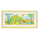 絵画 夢のたつのこ山(L) はりたつお ベム x HUTCH インテリア 妖怪人間ベム みなしごハッチ コラボ アート かわいい 額入り プレゼント 部屋 飾る...