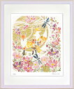 絵画 平石 智美 コスモス畑とキツネ(四ツ) 額付き インテリア 雅 華やか 映える ギフト プレゼント リビング 玄関 和室 子供部屋 飾る アニマル 癒し ...