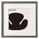 最大100%ポイントバック!限定抽選 絵画 安川敏明 Swan Chair インテリア ギフト 椅子 チェア 飾る アートフレーム プレゼント モノクロ リビン...