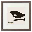 最大100%ポイントバック!限定抽選 絵画 安川敏明 La Chaise インテリア ギフト 椅子 チェア 飾る アートフレーム プレゼント モノクロ リビング...