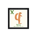 最大100%ポイントバック!限定抽選 絵画 アニマルアルファベット Xerus(アラゲジリス) インテリア かわいい 動物 額付き カラフル フレーム ギフト ...